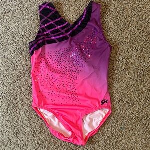 GK Vibrant Pink and Purple Leotard NEVER WORN